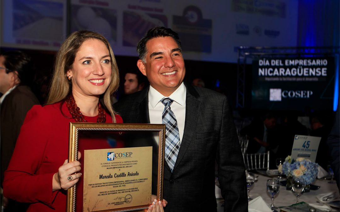 Marcela Castillo distinguida como Mujer empresaria del año 2017